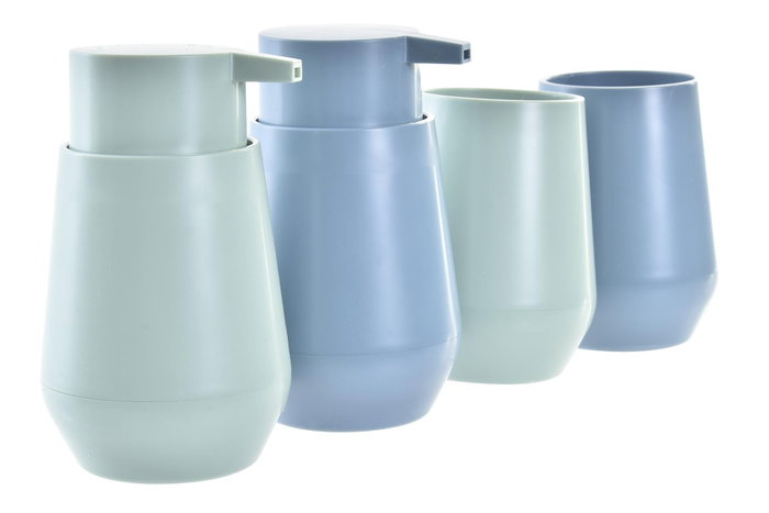 DKD Home Decor Set de Baño de 2 Piezas Mate Verde