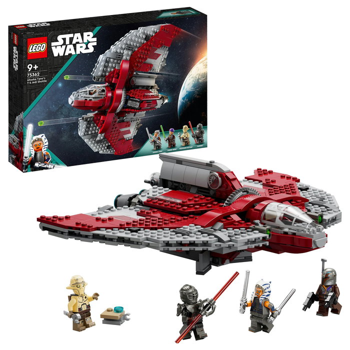 LEGO Star Wars Ahsoka Tano T-6 Jedi Shuttle 75362 Juego de Construcción 601 Piezas para Niños y Niñas 9+ Años