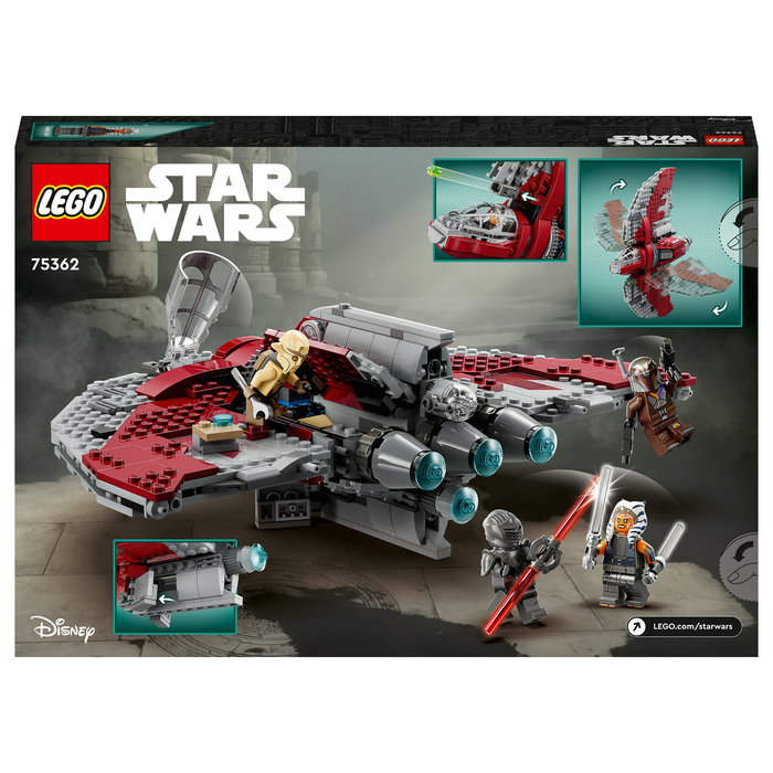 LEGO Star Wars Ahsoka Tano T-6 Jedi Shuttle 75362 Juego de Construcción 601 Piezas para Niños y Niñas 9+ Años