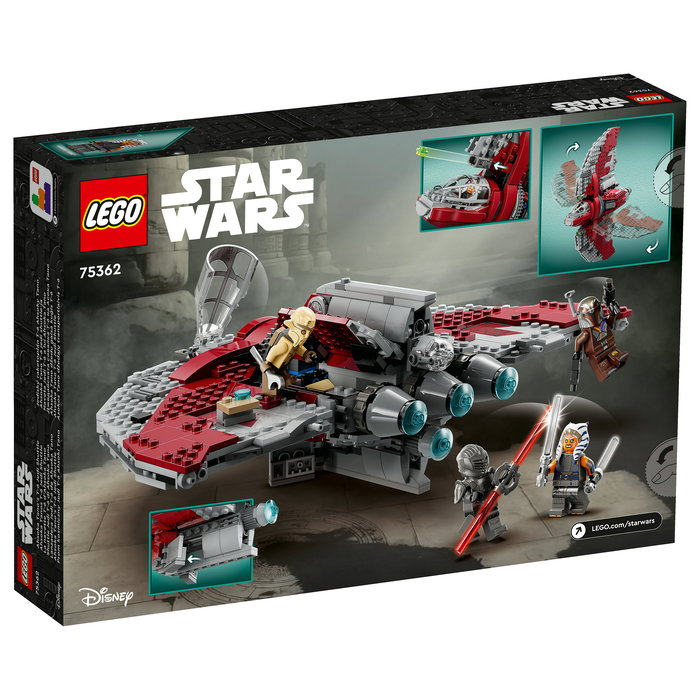 LEGO Star Wars Ahsoka Tano T-6 Jedi Shuttle 75362 Juego de Construcción 601 Piezas para Niños y Niñas 9+ Años
