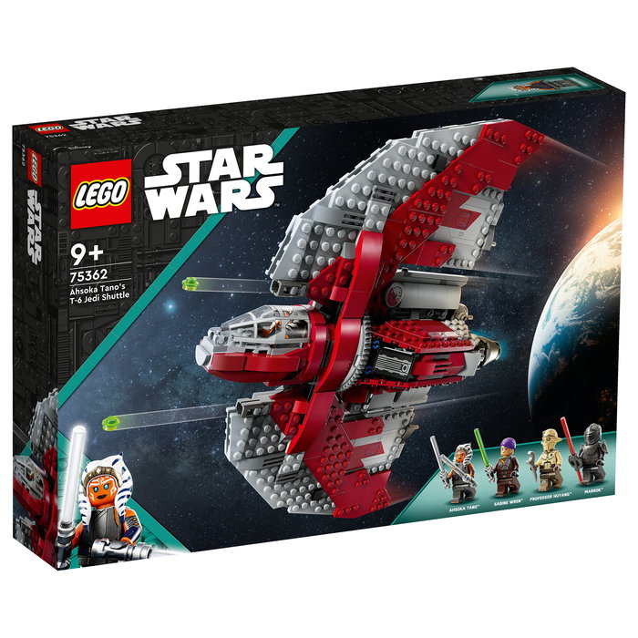 LEGO Star Wars Ahsoka Tano T-6 Jedi Shuttle 75362 Juego de Construcción 601 Piezas para Niños y Niñas 9+ Años