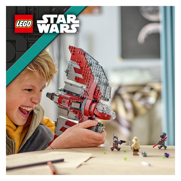 LEGO Star Wars Ahsoka Tano T-6 Jedi Shuttle 75362 Juego de Construcción 601 Piezas para Niños y Niñas 9+ Años