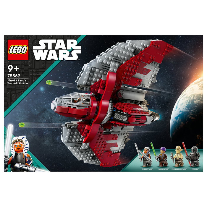 LEGO Star Wars Ahsoka Tano T-6 Jedi Shuttle 75362 Juego de Construcción 601 Piezas para Niños y Niñas 9+ Años
