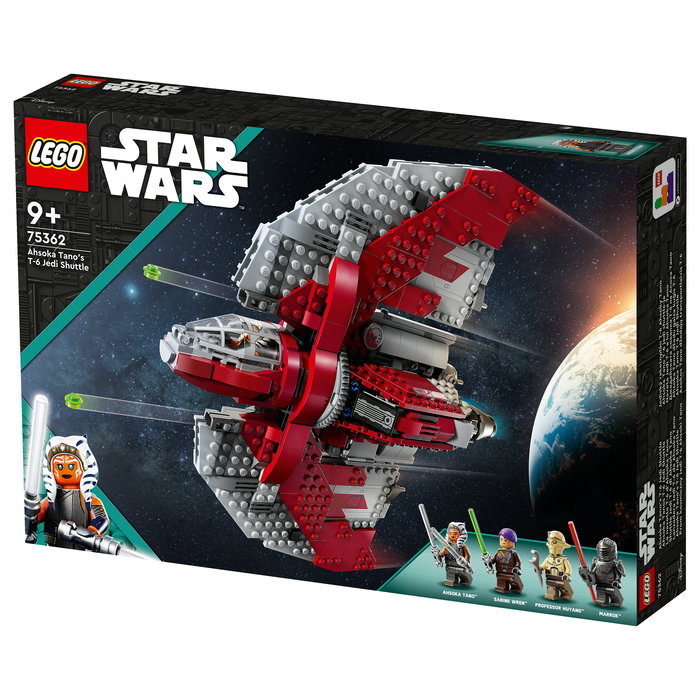 LEGO Star Wars Ahsoka Tano T-6 Jedi Shuttle 75362 Juego de Construcción 601 Piezas para Niños y Niñas 9+ Años