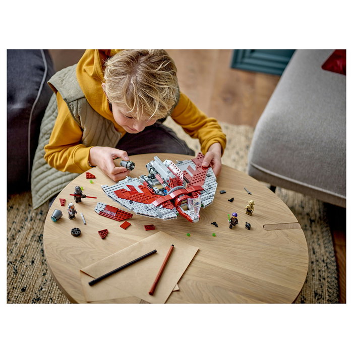 LEGO Star Wars Ahsoka Tano T-6 Jedi Shuttle 75362 Juego de Construcción 601 Piezas para Niños y Niñas 9+ Años