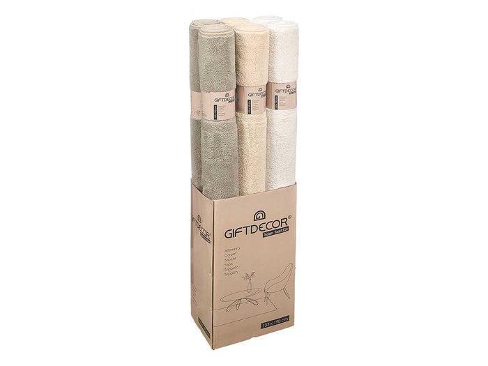GIFTDECOR Alfombra de pelo corto surtido 3 colores 133x190cm