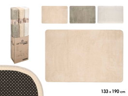 GIFTDECOR Alfombra de pelo corto surtido 3 colores 133x190cm