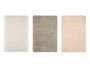 GIFTDECOR Alfombra de pelo corto surtido 3 colores 133x190cm