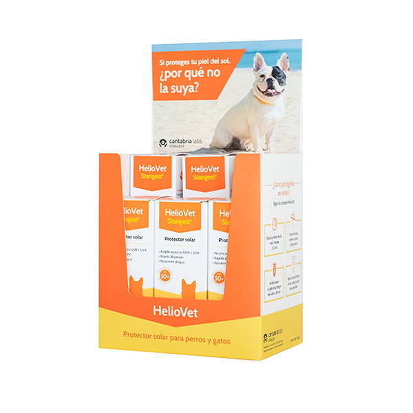 Stangest Expositor Heliovet 3 Sprays 80 ml + 3 Cremas 50 ml Vet