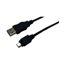 LogiLink Cable USB 2.0 USB-A/M a Mini-USB/M, 3 m, negro