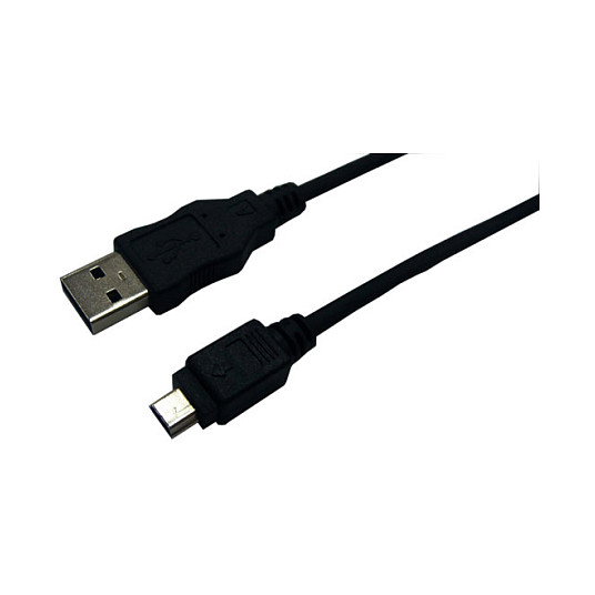 LogiLink Cable USB 2.0 USB-A/M a Mini-USB/M, 3 m, negro LogiLink Cable USB 2.0 USB-A/M a Mini-USB/M, 3 m, negro