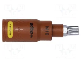 WIHA Vaso HEX 10mm de 6 puntas para mando de 3/8 pulgadas