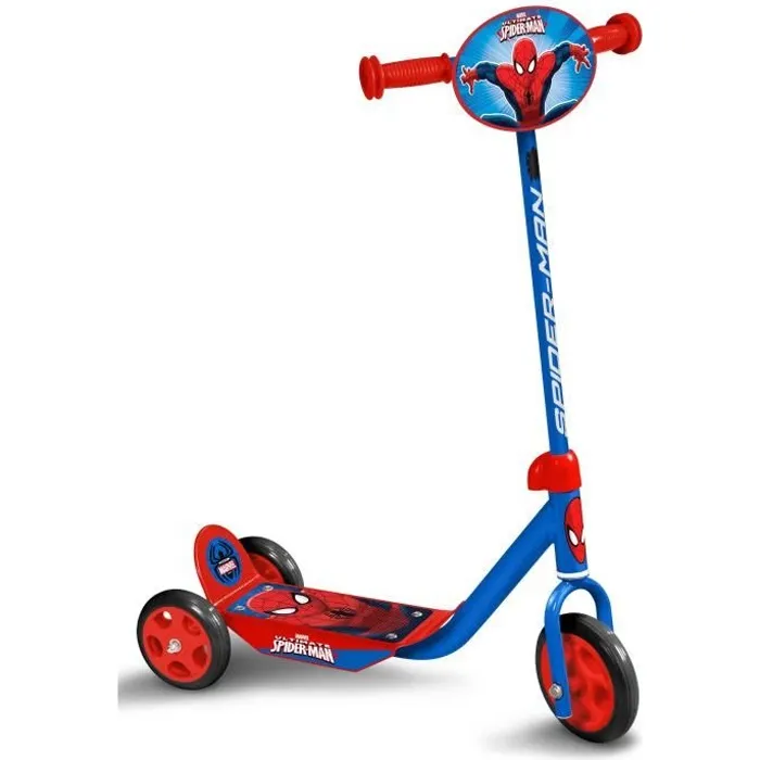Stamp Spiderman Scooter de 3 Ruedas Infantil Niño A partir de 2 Años Altura Regulable para Mayor Estabilidad Stamp Spiderman Scooter de 3 Ruedas Infantil Niño A partir de 2 Años Altura Regulable para Mayor Estabilidad