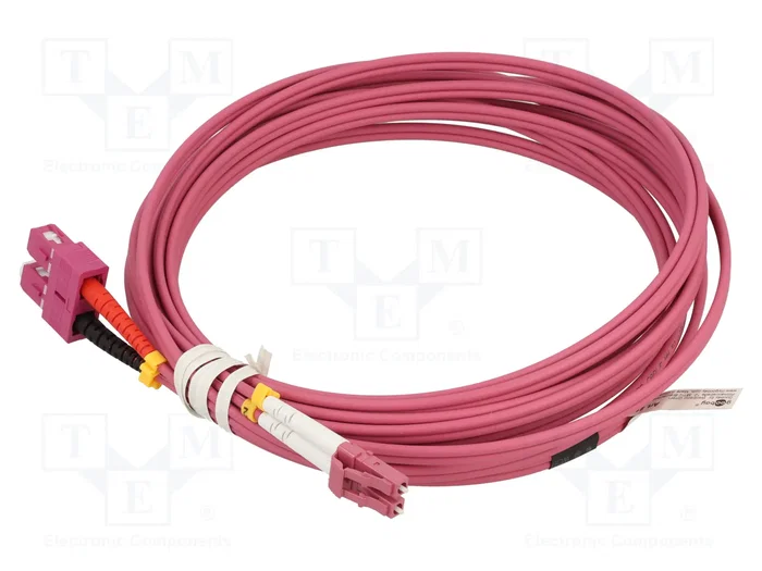 GOOBAY Cable de conexión de fibra óptica OM4 LC/UPC a SC/UPC 5m