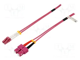 GOOBAY Cable de conexión de fibra óptica OM4 LC/UPC a SC/UPC 5m