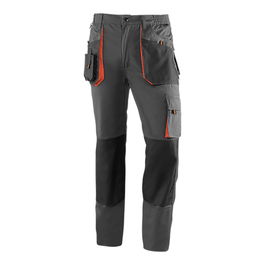 Juba Pantalón Largo Top Range Multibolsillos Poliéster/Algodón Gris/Negro/Naranja Talla XS