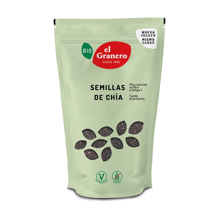 Semillas de Chía Bio El Granero Integral 150g | Superalimento rico en Omega 3, Calcio y Fibra Semillas de Chía Bio El Granero Integral 150g | Superalimento rico en Omega 3, Calcio y Fibra