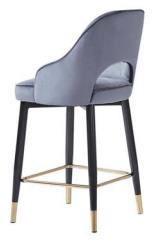 DKD Home Decor Taburete Moderno Gris Negro 53 x 109 x 48 cm (2 Unidades)