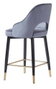 DKD Home Decor Taburete Moderno Gris Negro 53 x 109 x 48 cm (2 Unidades)