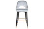 DKD Home Decor Taburete Moderno Gris Negro 53 x 109 x 48 cm (2 Unidades)