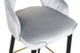 DKD Home Decor Taburete Moderno Gris Negro 53 x 109 x 48 cm (2 Unidades)