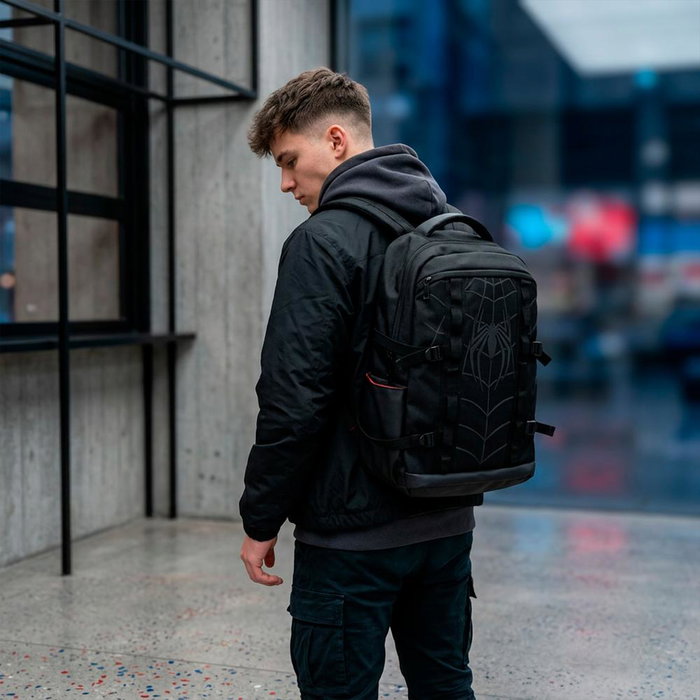 Cerdá Mochila Spider-Man Marvel Negra de 45,5 cm de Altura