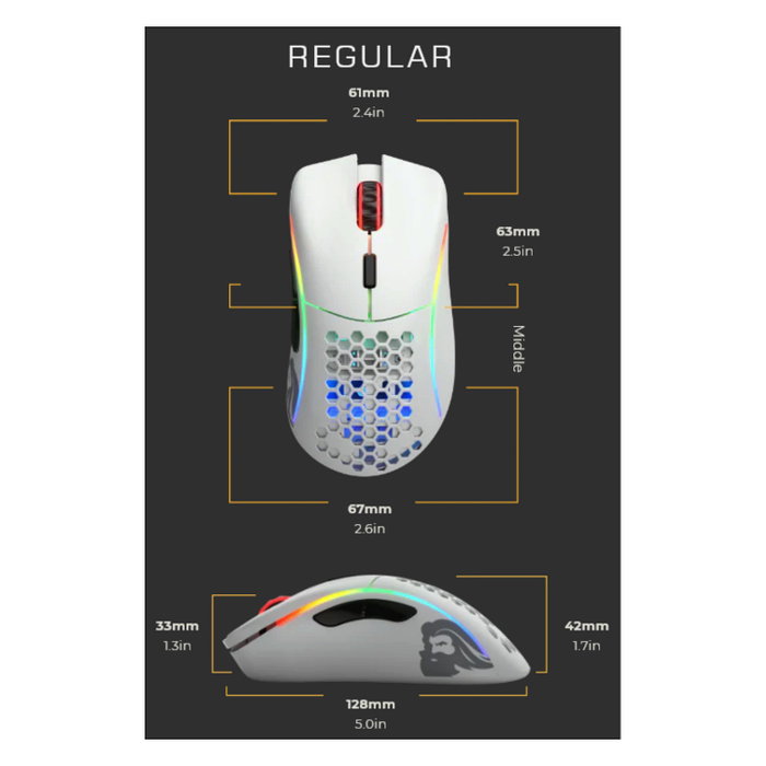 Glorious Model D RGB Blanco Glorious Model D RGB Blanco
