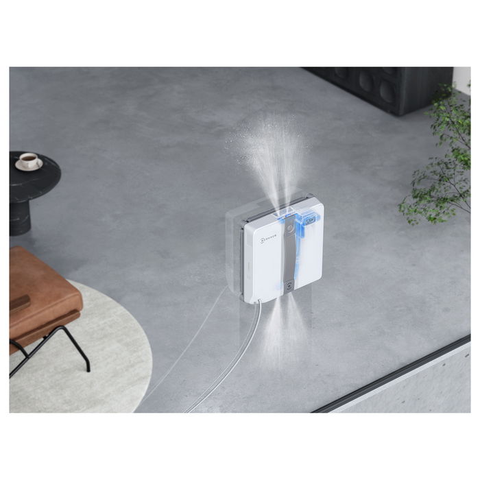 ECOVACS WINBOT Mini Robot Limpiacristales, Succión Universal 22x25 cm, Gris y Blanco, Batería de Ión-Litio, Nivel de Ruido 63 dB