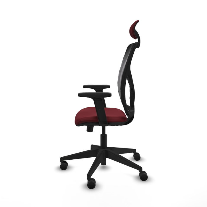 PIQUERAS Y CRESPO Silla de oficina Motilla con mecanismo Sincro/Traslack, Granate y Negro PIQUERAS Y CRESPO Silla de oficina Motilla con mecanismo Sincro/Traslack, Granate y Negro