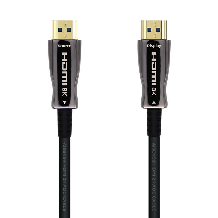 AISENS - CABLE HDMI V2.1 AOC ULTRA ALTA VELOCIDAD / HEC 8K@60HZ 4K@120HZ 4:4:4 48GBPS, A/M-A/M, NEGR AISENS - CABLE HDMI V2.1 AOC ULTRA ALTA VELOCIDAD / HEC 8K@60HZ 4K@120HZ 4:4:4 48GBPS, A/M-A/M, NEGR