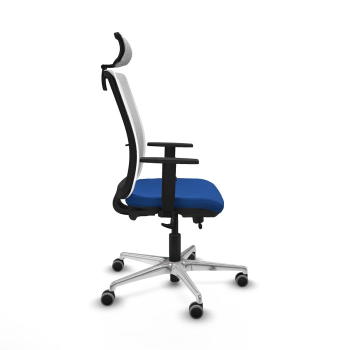 PIQUERAS Y CRESPO Silla de oficina Haches Azul y Blanco