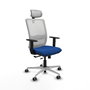 PIQUERAS Y CRESPO Silla de oficina Haches Azul y Blanco