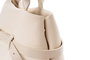 Lucky Bees Bolsa de Hombro Crema Cuero de Polivinilo Elegante Versátil Bolso de Moda