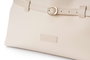 Lucky Bees Bolsa de Hombro Crema Cuero de Polivinilo Elegante Versátil Bolso de Moda