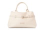 Lucky Bees Bolsa de Hombro Crema Cuero de Polivinilo Elegante Versátil Bolso de Moda