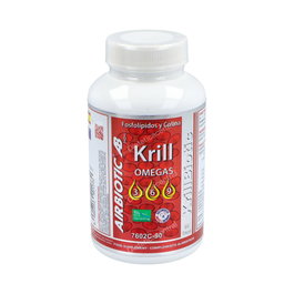 AIRBIOTIC Ab 590Mg. 90Cap. Aceite de Krill Antártico con Omega 3, EPA y DHA para Corazón Saludable