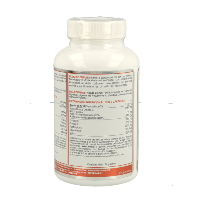 Airbiotic Krillbiotic AB 590mg 90 cápsulas Airbiotic Krillbiotic AB 590mg 90 cápsulas