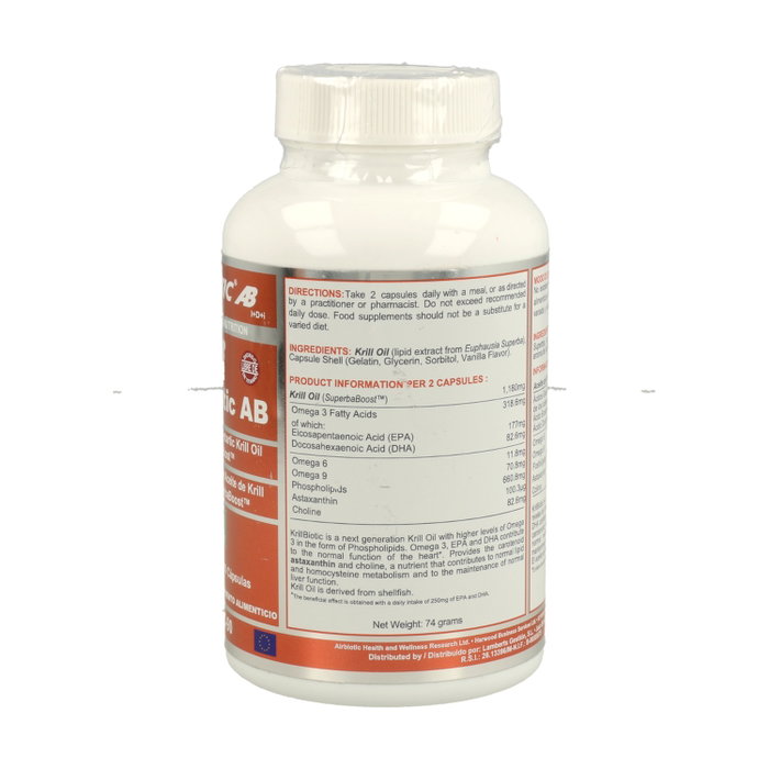 Airbiotic Krillbiotic AB 590mg 90 cápsulas Airbiotic Krillbiotic AB 590mg 90 cápsulas