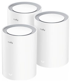Cudy M3600(3-Pack) BE3600 Wi-Fi 7 Mesh Solution, 2882Mbps + 688Mbps, 3 Puertos Gigabit, Doble Banda