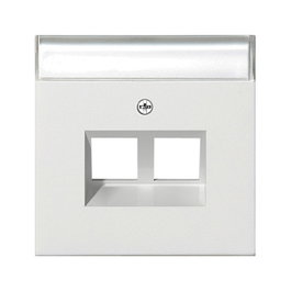GIRA 2640112 Abdeckung BSF Modular Jack 30° 2fach Flächenschalter Reinweiß