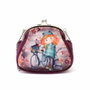 Forever Ninette Bolso Bandolera Retro Bicycle Cadena Grande Burdeos Infantil PVC 17.5x18x5.5cm