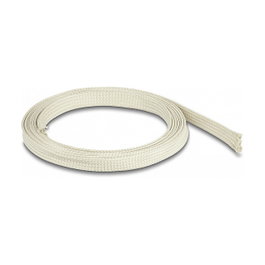 DeLOCK Funda Trenzada de Fibras Nomex 2 m x 10 mm Blanco