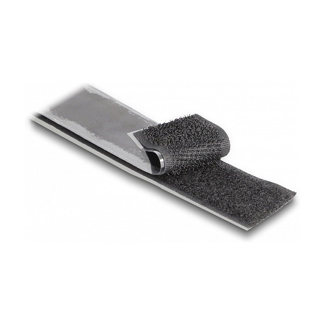 DeLOCK Cinta de gancho y bucle autoadhesiva 15 m x 25 mm negra DeLOCK Cinta de gancho y bucle autoadhesiva 15 m x 25 mm negra