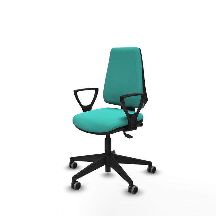 PIQUERAS Y CRESPO Silla de oficina Elche, Similpiel Turquesa, Mecanismo Asincro PIQUERAS Y CRESPO Silla de oficina Elche, Similpiel Turquesa, Mecanismo Asincro