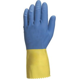 Igartex Guante 2 Capas Latex Flocado Bicolor Talla S-XL Ref. EN 388-1010 EN 374-ABK Uso General Doméstico Químico Cocinas Limpieza Agricultura Mantenimiento Ligero Talla L-9