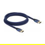 DeLOCK Cable HDMI 2m Ultra High Speed 48 Gbps Certificado HDMI 2.1 - 8K 60Hz, 4K 120Hz, HDR, Dolby Vision, 3D, 240Hz, Azul