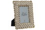 DKD Home Decor Marco de Fotos 10x15 Resina Decapé Dorado