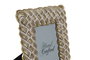 DKD Home Decor Marco de Fotos 10x15 Resina Decapé Dorado