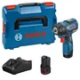 Bosch Professional 06019E0103 Llave de impacto GDS 12V-115 + 2 Baterías 3.0Ah + L-BOXX