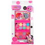 Disney Blister Estuche Maquillaje Minnie Incluye 6 Sombras de Ojo, 12 Brillos de Labios y 3 Pinceles